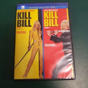 Kill Bill Volume 1 & 2 Double Feature DVD Quentin Tarantino Uma Thurman Action